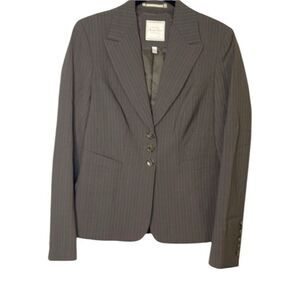 The Travel Suit Vintage Y2K Pinstriped Blazer jacket size 4